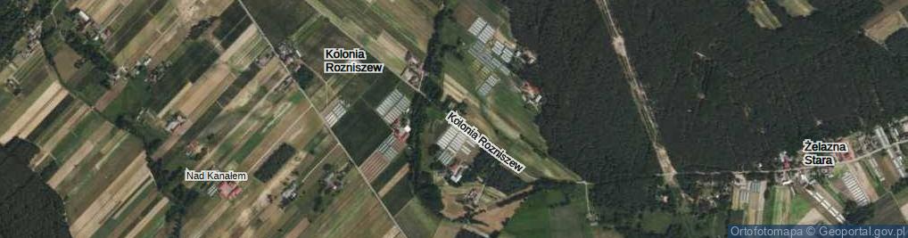 Zdjęcie satelitarne Kolonia Rozniszew ul.